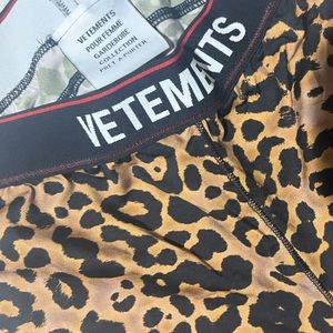 Vetement Cheetah Print Biker Shorts